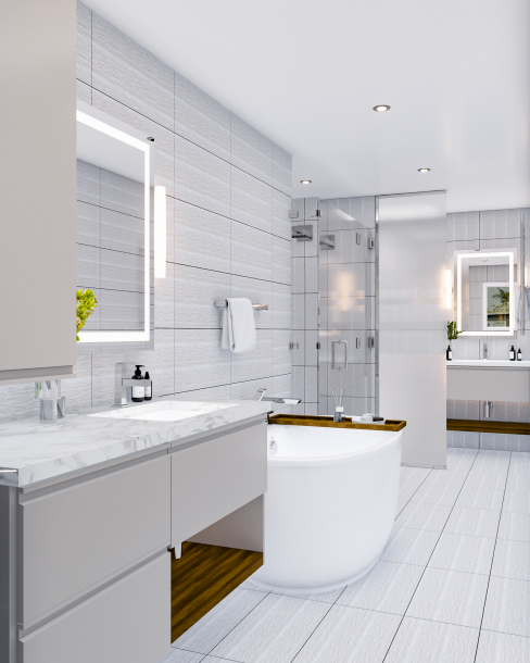 KDP Guest Bathroom Redesign in Chevy Chase MD