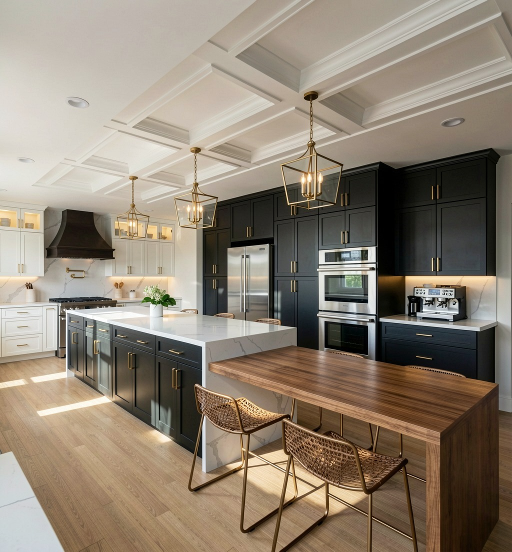 Transitional kitchen design by Kitchenetal Design Plus in Fairfax, Virginia